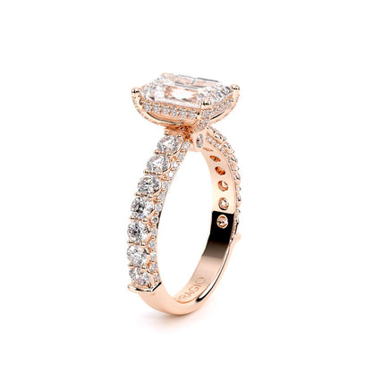Verragio Pave Emerald Engagement Ring