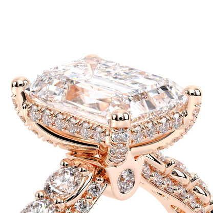 Verragio Pave Emerald Engagement Ring