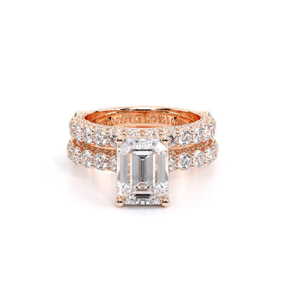 Verragio Pave Emerald Engagement Ring