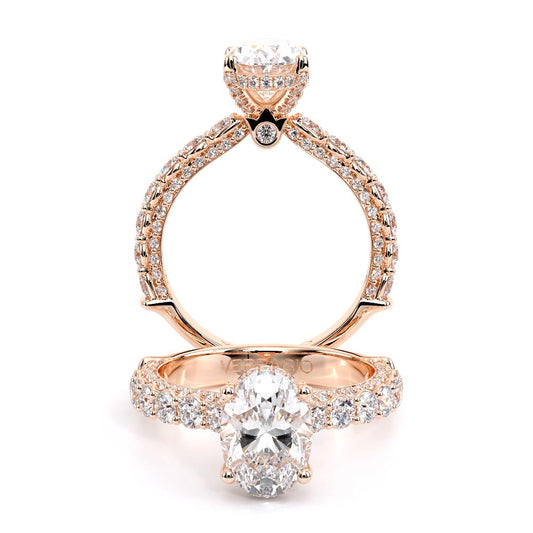 Verragio Pave Oval Engagement Ring