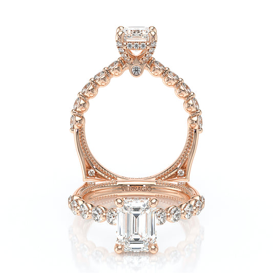 Verragio Halo Emerald Engagement Ring