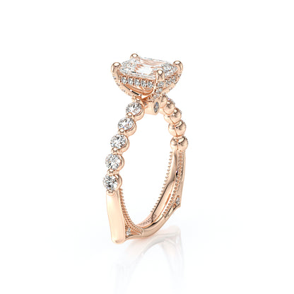 Verragio Halo Emerald Engagement Ring