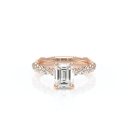 Verragio Halo Emerald Engagement Ring