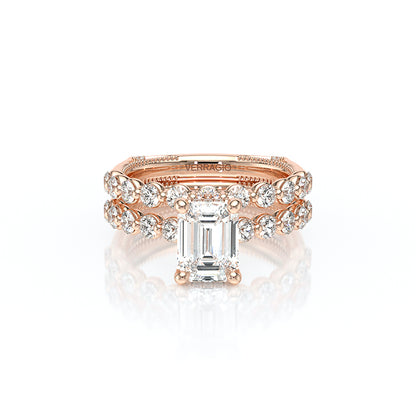 Verragio Halo Emerald Engagement Ring