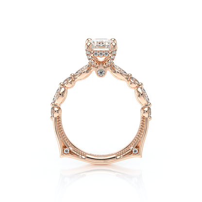 Verragio Halo Emerald Engagement Ring