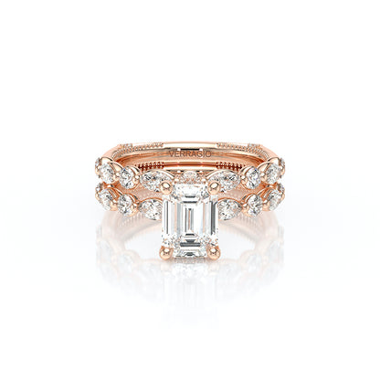 Verragio Halo Emerald Engagement Ring