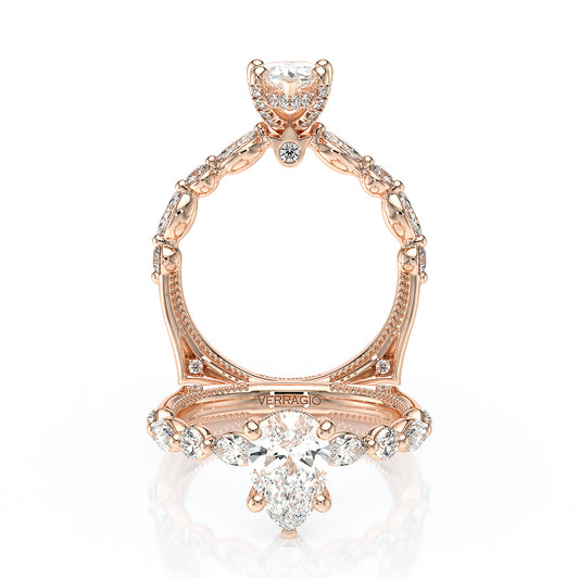 Verragio Halo Pear Engagement Ring
