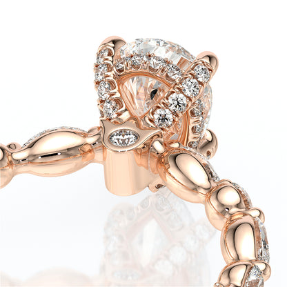 Verragio Halo Pear Engagement Ring