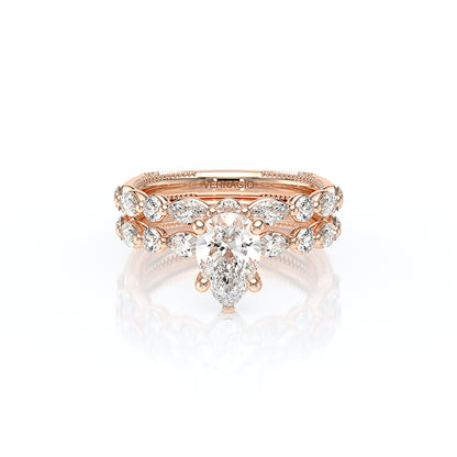 Verragio Halo Pear Engagement Ring