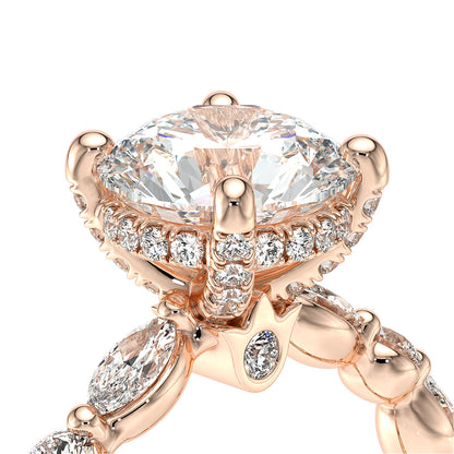 Verragio Halo Round Engagement Ring
