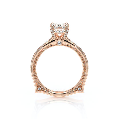 Verragio Halo Emerald Engagement Ring