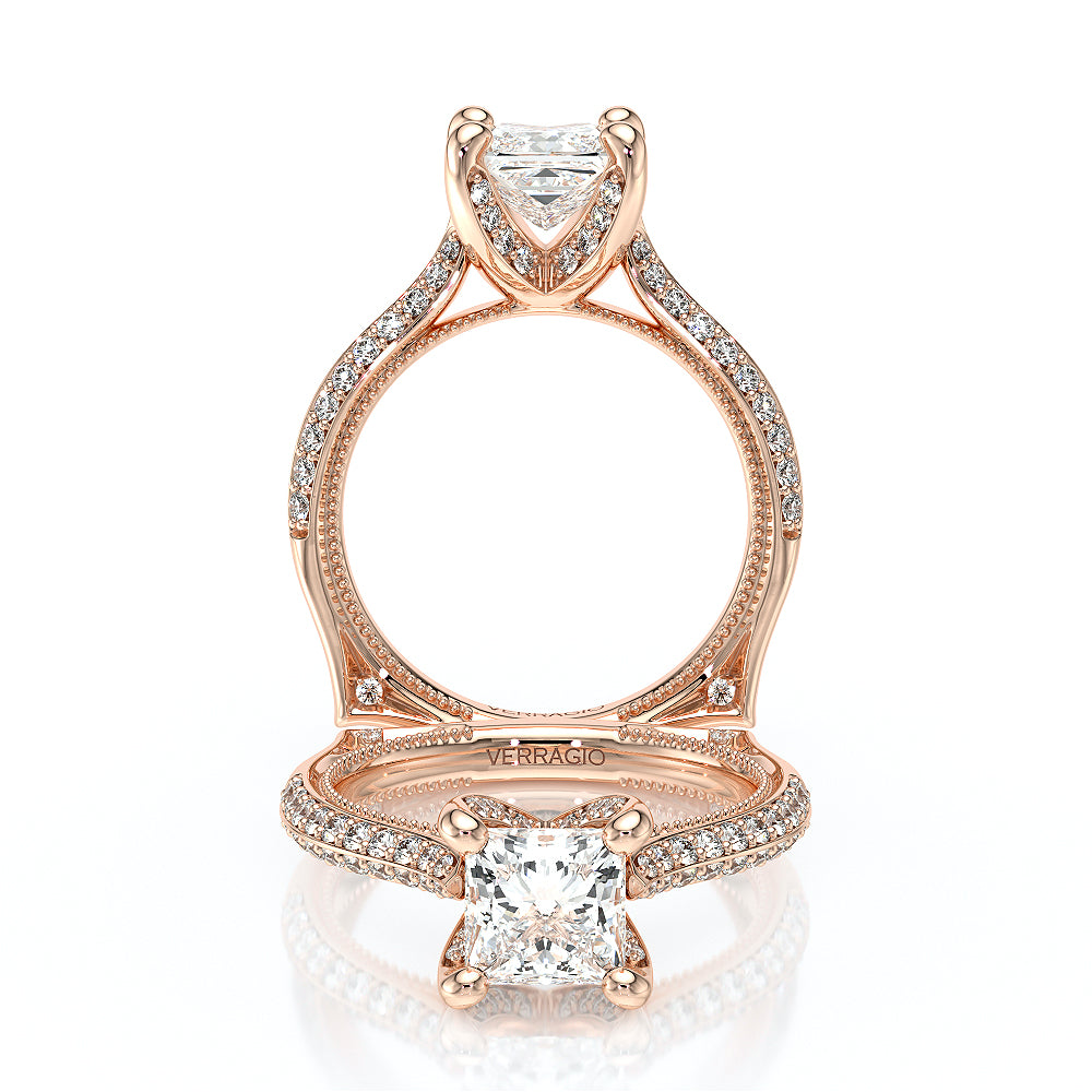 Verragio Halo Princess Engagement Ring