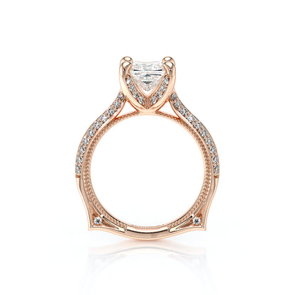 Verragio Halo Princess Engagement Ring