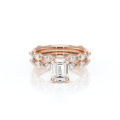 Verragio Halo Emerald Engagement Ring