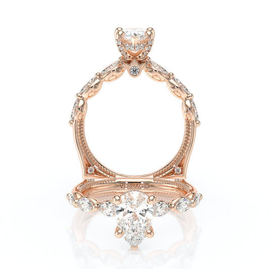 Verragio Halo Pear Engagement Ring