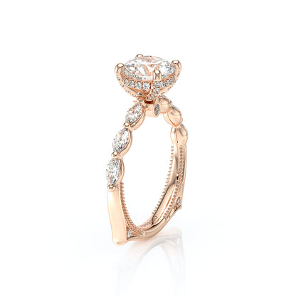 Verragio Halo Round Engagement Ring