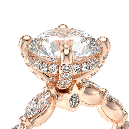 Verragio Halo Round Engagement Ring