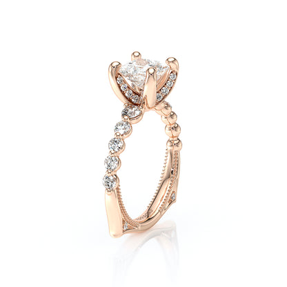 Verragio Halo Princess Engagement Ring