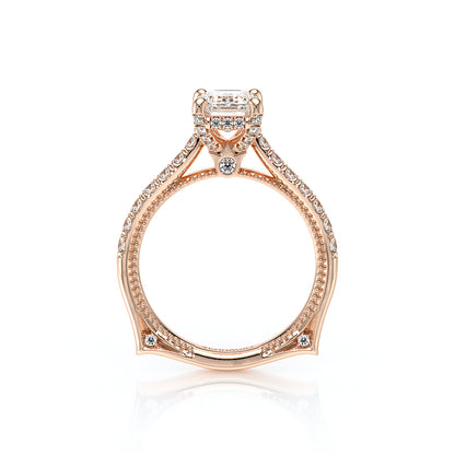 Verragio Halo Emerald Engagement Ring