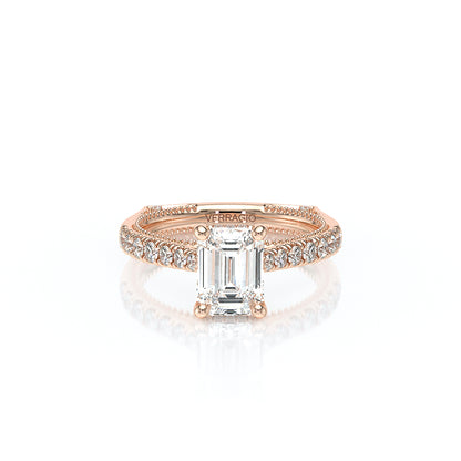 Verragio Halo Emerald Engagement Ring