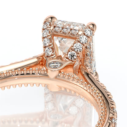 Verragio Halo Emerald Engagement Ring