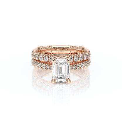 Verragio Halo Emerald Engagement Ring
