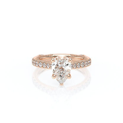 Verragio Halo Pear Engagement Ring