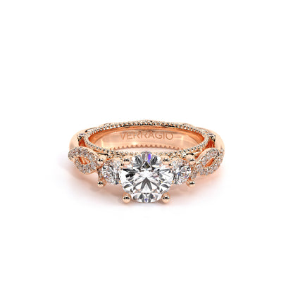 Verragio Three-Stone Round Engagement Ring