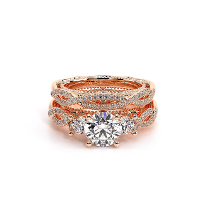 Verragio Three-Stone Round Engagement Ring