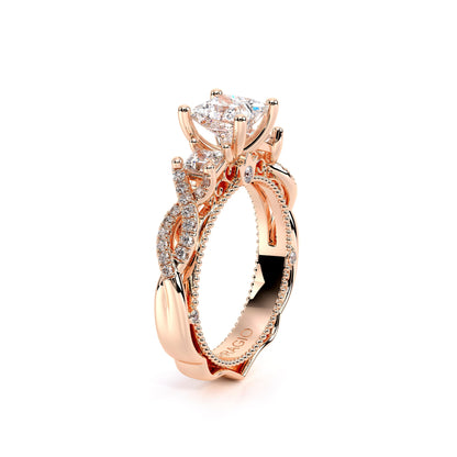 Verragio Three-Stone Princess Engagement Ring