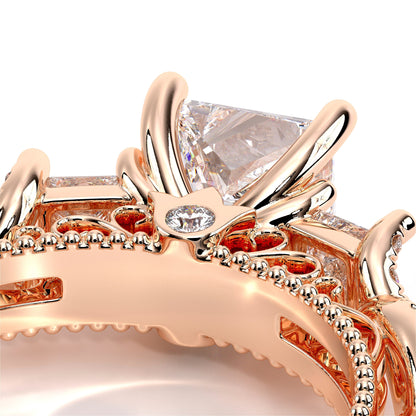 Verragio Three-Stone Princess Engagement Ring