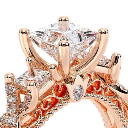 Verragio Three-Stone Princess Engagement Ring