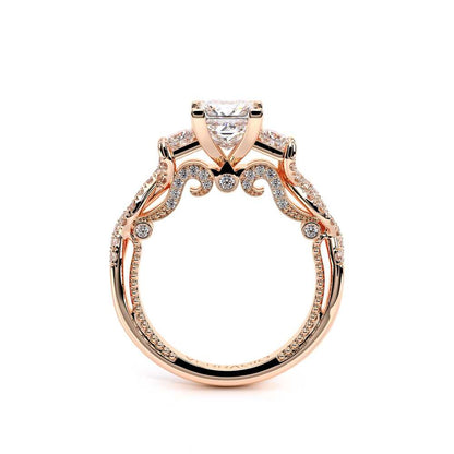 Verragio Three-Stone Princess Engagement Ring