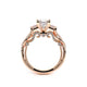 Verragio Three-Stone Princess Engagement Ring