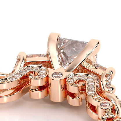 Verragio Three-Stone Princess Engagement Ring