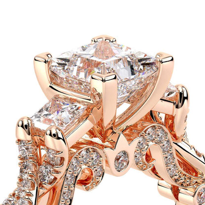 Verragio Three-Stone Princess Engagement Ring