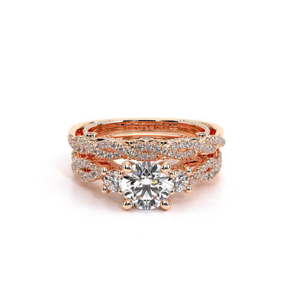 Verragio Three-Stone Round Engagement Ring
