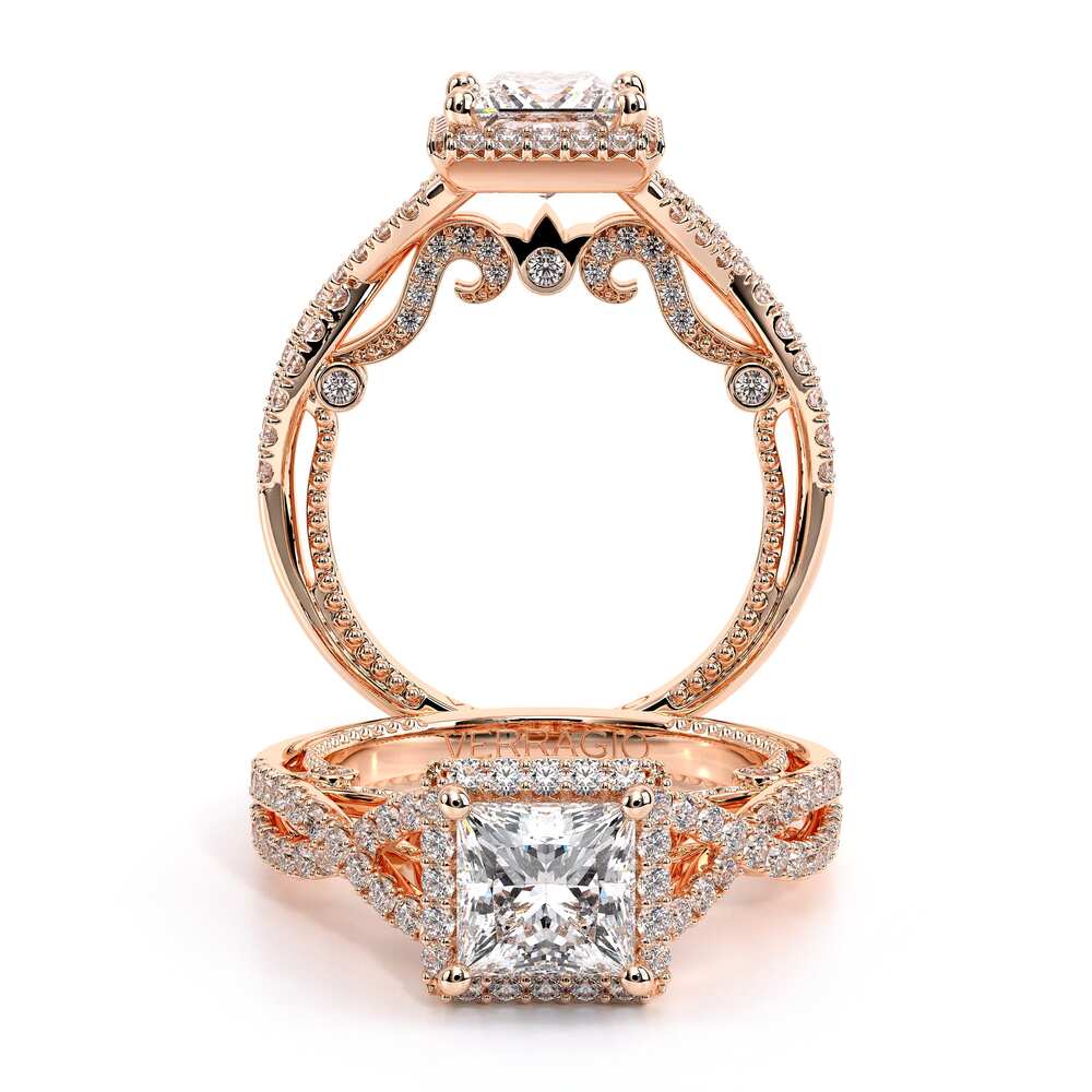 Verragio Halo Princess Engagement Ring
