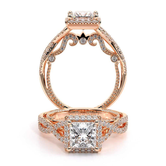 Verragio Halo Princess Engagement Ring