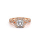 Verragio Halo Princess Engagement Ring