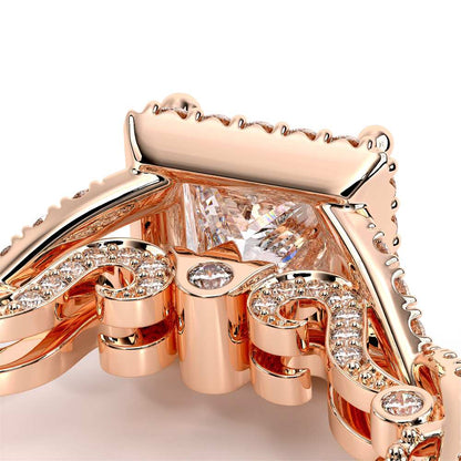 Verragio Halo Princess Engagement Ring