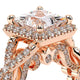 Verragio Halo Princess Engagement Ring