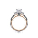 Verragio Three-Stone Princess Engagement Ring