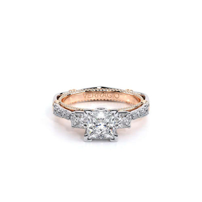 Verragio Three-Stone Princess Engagement Ring