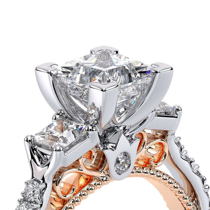 Verragio Three-Stone Princess Engagement Ring