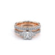 Verragio Three-Stone Princess Engagement Ring