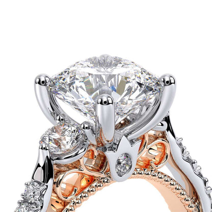 Verragio Three-Stone Round Engagement Ring