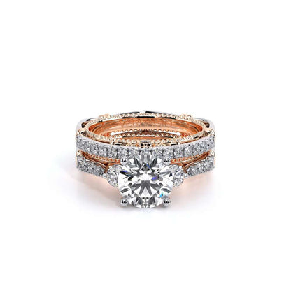 Verragio Three-Stone Round Engagement Ring