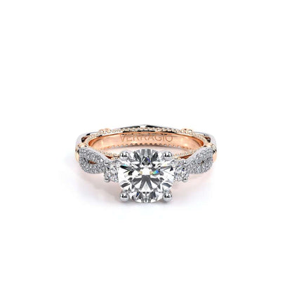 Verragio Three-Stone Round Engagement Ring