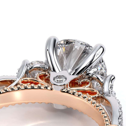 Verragio Three-Stone Round Engagement Ring